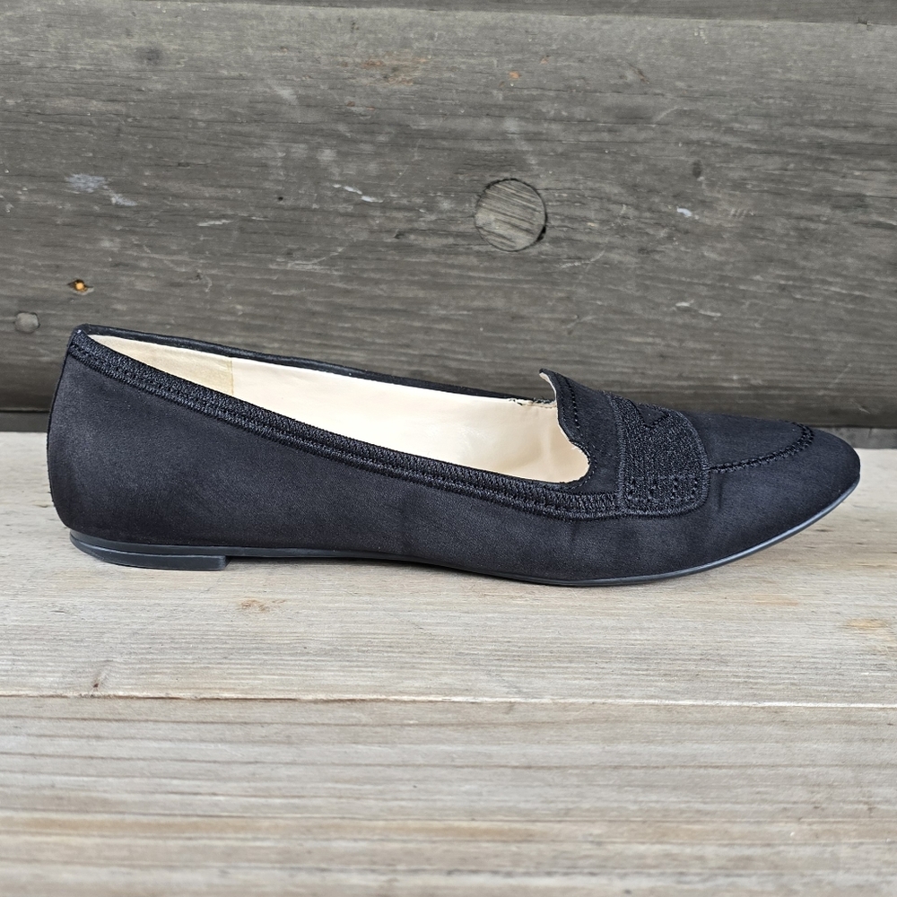 Nine West Zappoli Modern Minimalist Pointed Toe Comfort Loafer Flats 7M